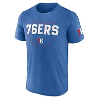 Heather Philadelphia 76ers Block Practice Performance T-Shirt