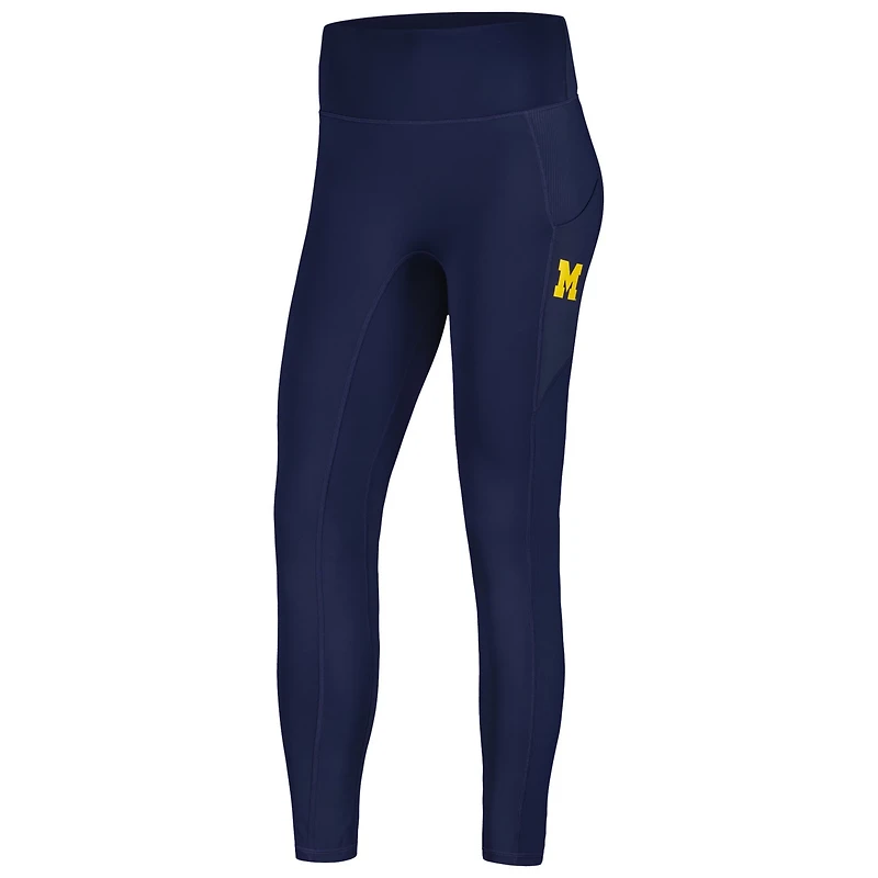 KadyLuxe Michigan Wolverines 7 8 Mixed Media Pocket iLeggings