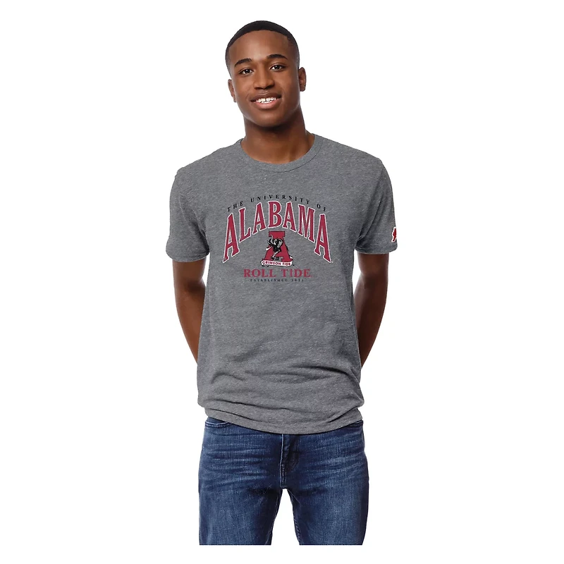 League Collegiate Wear Alabama Crimson Tide Tall Arch 20 Victory Falls Tri-Blend T-Shirt