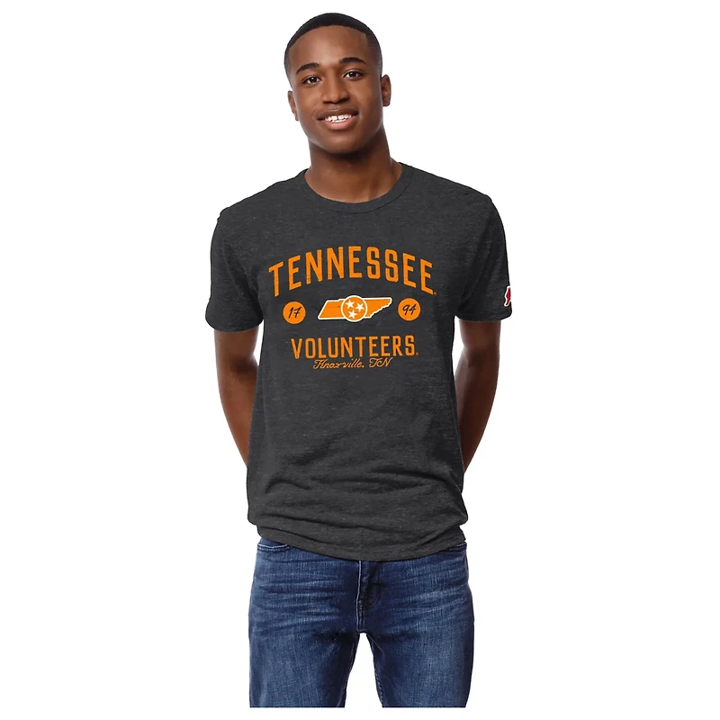 League Collegiate Wear Tennessee Volunteers Bendy Arch Victory Falls Tri-Blend T-Shirt