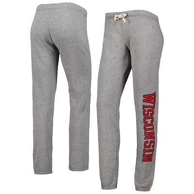 League Collegiate Wear Wisconsin Badgers Victory Springs Tri-Blend Jogger Pants