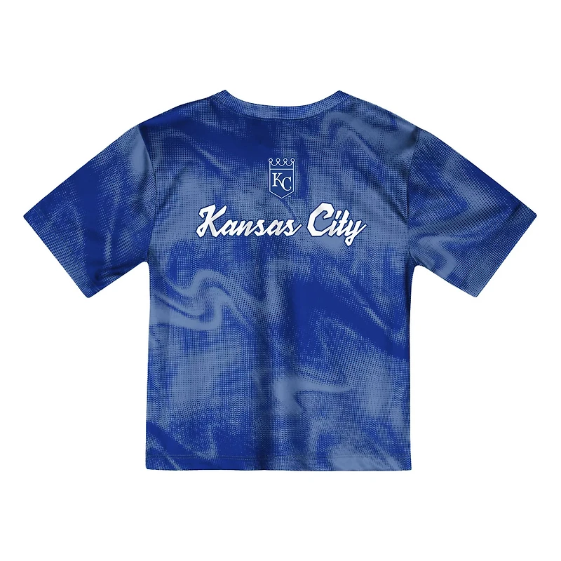 Light Royal Kansas City Royals Pinch Hitter Infielder T-Shirt and Shorts Set