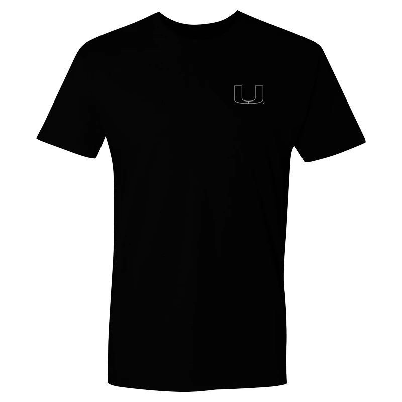 Miami Hurricanes Camo Flag Panel T-Shirt