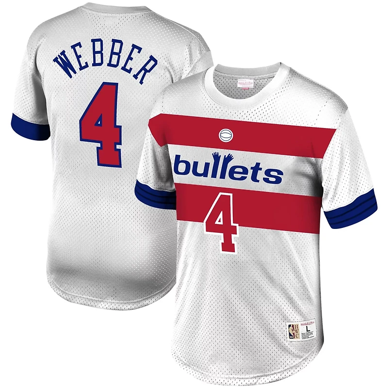 Mitchell  Ness Chris Webber Washington Bullets Mesh T-Shirt