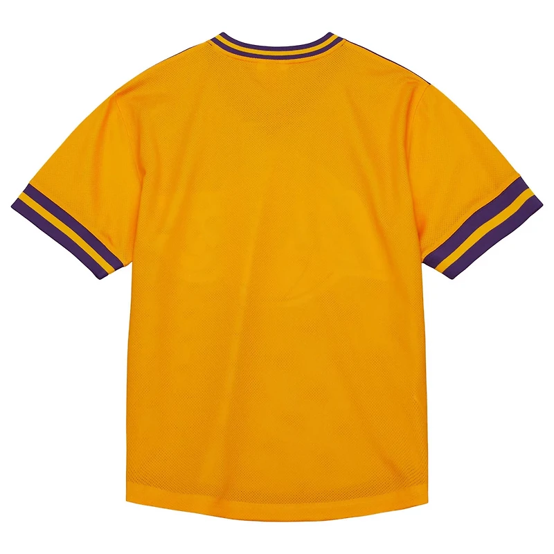 Mitchell Ness Los Angeles Lakers Jumbotron 30 Mesh V-Neck T-Shirt