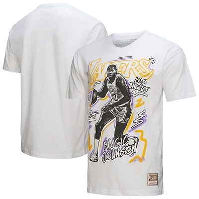 Mitchell  Ness Magic Johnson Los Angeles Lakers Hardwood Classics Chalked Up T-Shirt