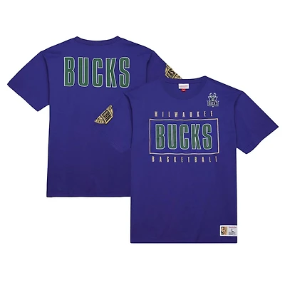 Mitchell  Ness Milwaukee Bucks Hardwood Classics Team OG 20 Premium Vintage Logo T-Shirt
