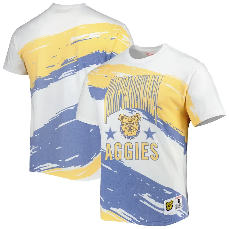 Mitchell  Ness North Carolina AT Aggies Paintbrush Sublimated T-Shirt