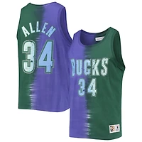 Mitchell  Ness Ray Allen Milwaukee Bucks Hardwood Classics Tie-Dye Name Number Tank Top
