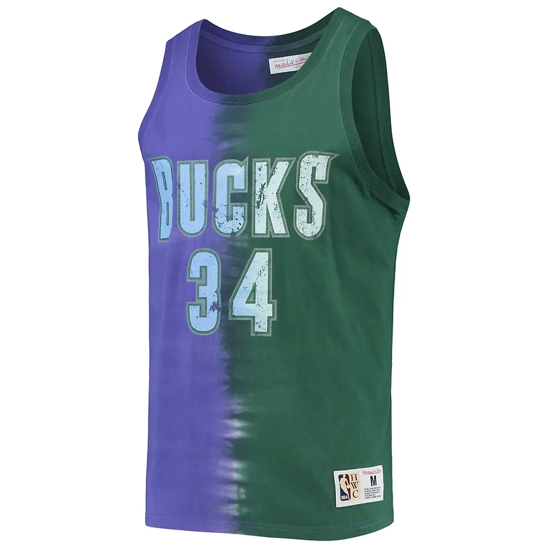 Mitchell  Ness Ray Allen Milwaukee Bucks Hardwood Classics Tie-Dye Name Number Tank Top
