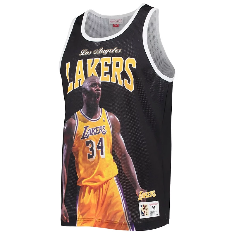 Mitchell  Ness Shaquille O'Neal Los Angeles Lakers Hardwood Classics Player Tank Top