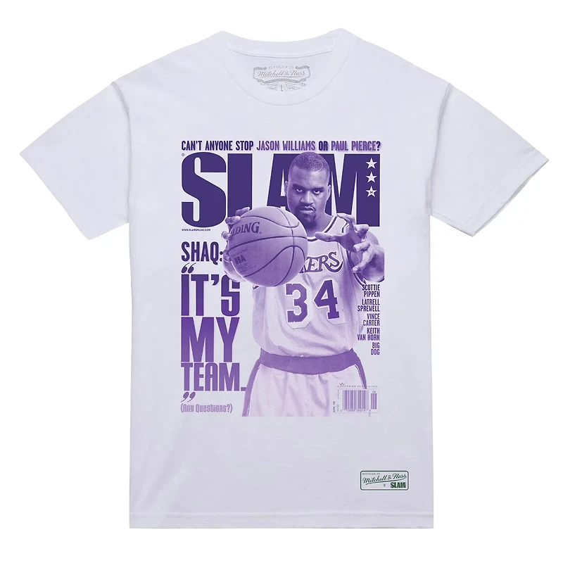 Mitchell  Ness Shaquille O'Neal Los Angeles Lakers SLAM Gradient T-Shirt