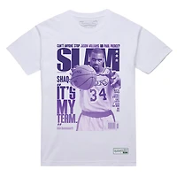 Mitchell  Ness Shaquille O'Neal Los Angeles Lakers SLAM Gradient T-Shirt