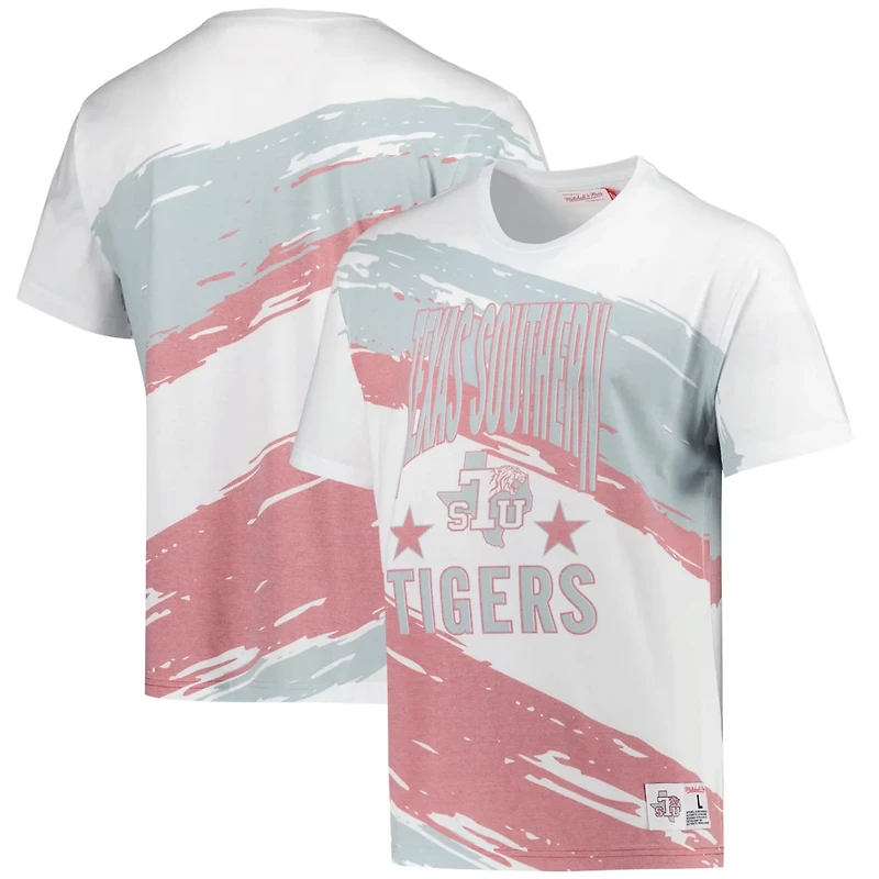 Mitchell  Ness Texas Southern Tigers Paintbrush Sublimated T-Shirt