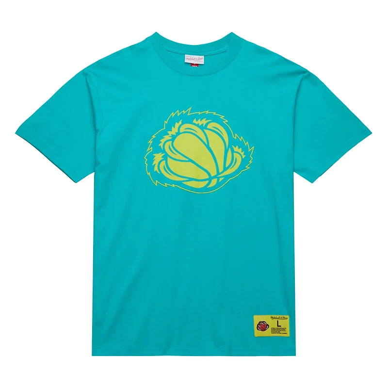 Mitchell  Ness Vancouver Grizzlies Hardwood Classics Neon Nights Premium T-Shirt