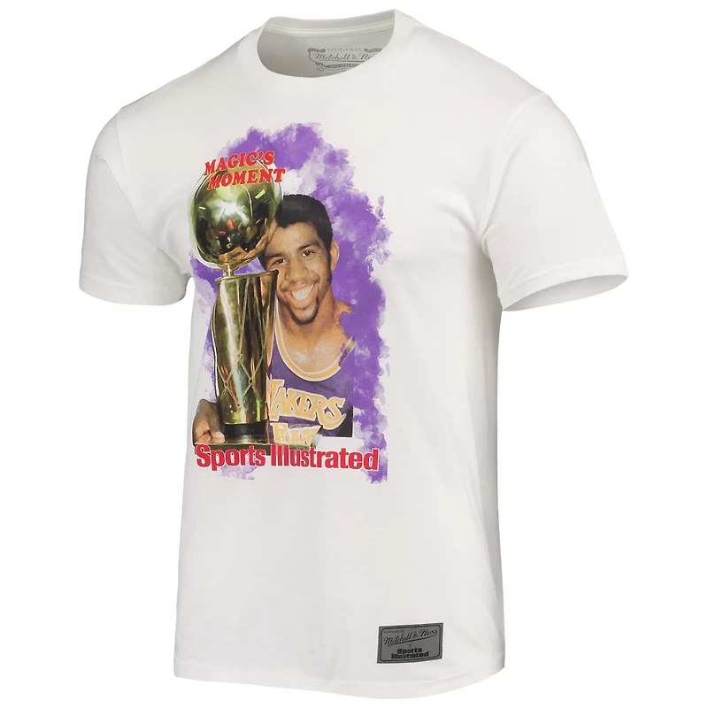 Mitchell  Ness x Sports Illustrated Magic Johnson Los Angeles Lakers Player T-Shirt