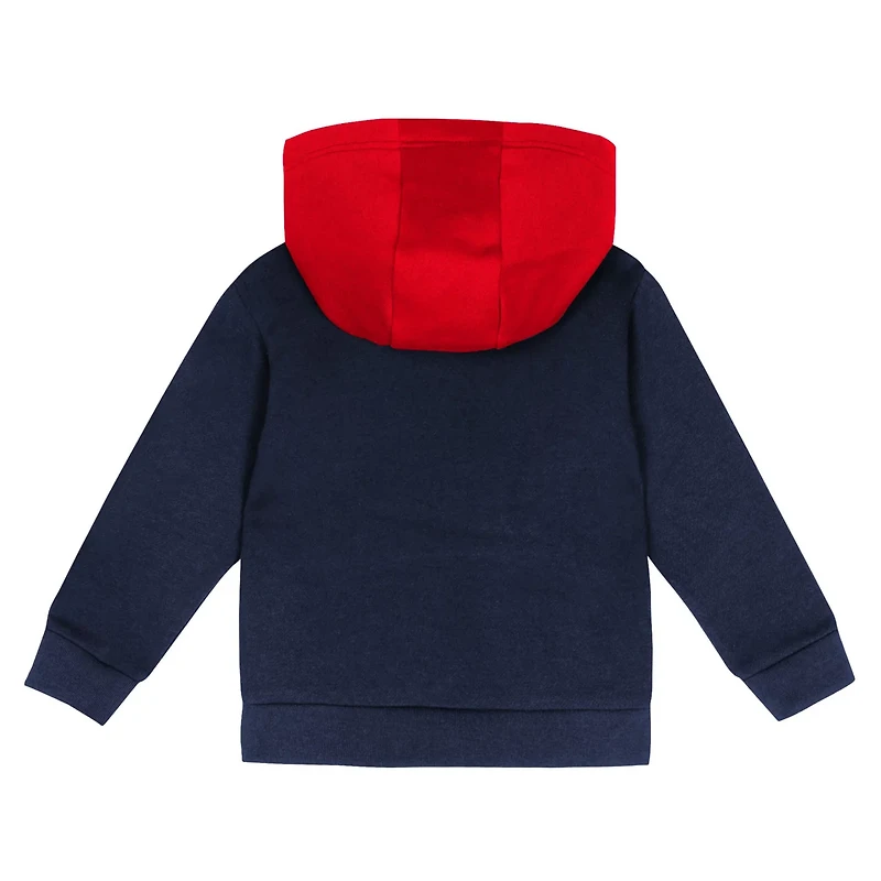 Navy Atlanta Braves Wind Up Pullover Hoodie and Sweatpants Set