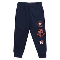 Navy Houston Astros Wind Up Pullover Hoodie and Sweatpants Set