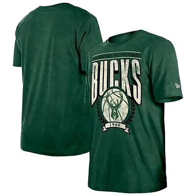 New Era Hunter Milwaukee Bucks Hardwood Classics Oversized Boxy Mineral Wash T-Shirt