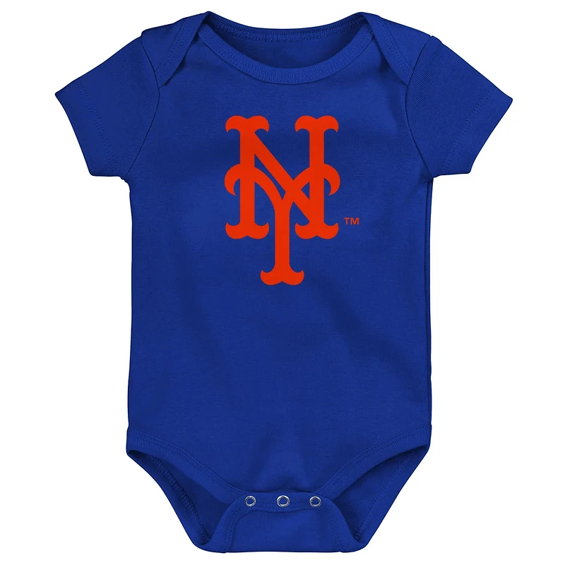 New York Mets Slide Home Three-Pack Bodysuit Set