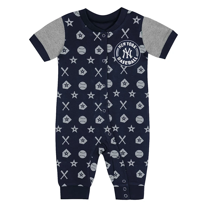New York Yankees Full-Snap Coverall Bodysuit