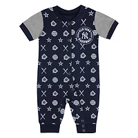 New York Yankees Full-Snap Coverall Bodysuit