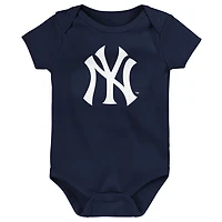 New York Yankees Slide Home Three-Pack Bodysuit Set