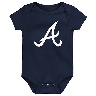 Newborn Atlanta Braves Primary Team Logo Bodysuit