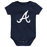 Newborn  Atlanta Braves Primary Team Logo Bodysuit