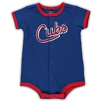 Newborn  Chicago Cubs Stripe Power Hitter Romper