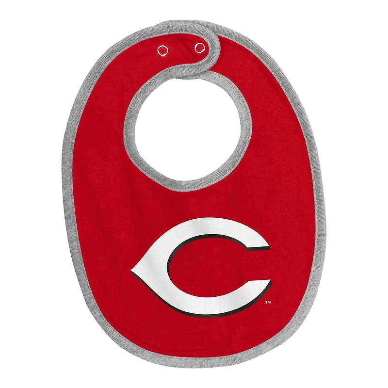 Newborn  Cincinnati Reds Tied Up Bodysuit Bib Bootie Set