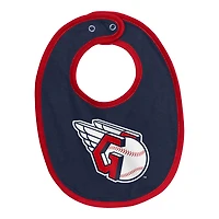 Newborn  Cleveland Guardians Tied Up Bodysuit Bib Bootie Set