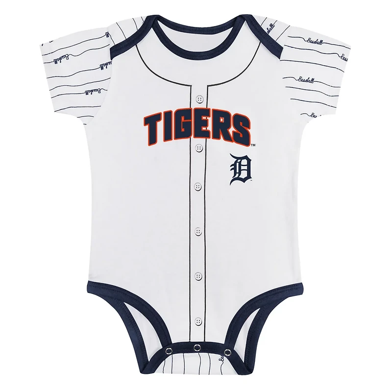 Newborn  Detroit Tigers Two-Pack Play Ball Bodysuit Set
