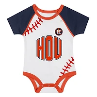 Newborn  Houston Astros Tied Up Bodysuit Bib  Bootie Set