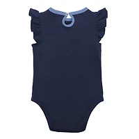 Newborn  Light Blue Tampa Bay Rays Three-Piece Love of Baseball Bib Bodysuit Booties Set