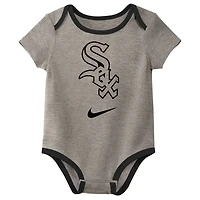 Newborn  Nike Chicago Sox Three-Pack Bodysuit Set