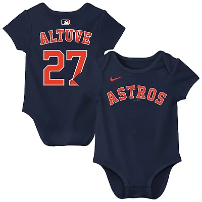 Newborn Nike Jose Altuve Houston Astros Name Number Bodysuit