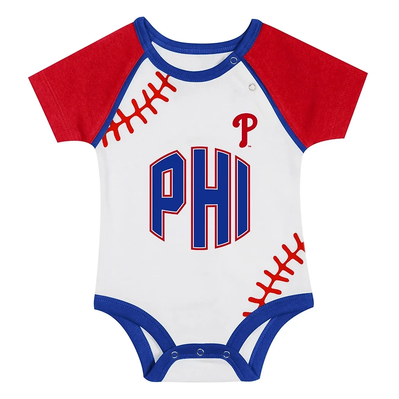 Newborn  Philadelphia Phillies Tied Up Bodysuit Bib  Bootie Set