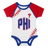 Newborn  Philadelphia Phillies Tied Up Bodysuit Bib  Bootie Set