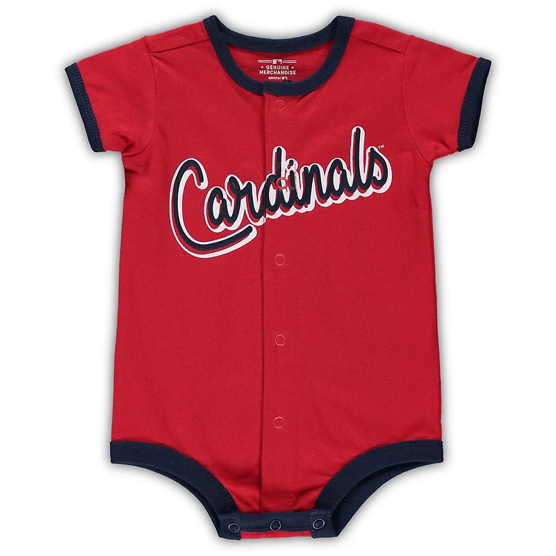 Newborn St Louis Cardinals Stripe Power Hitter Romper