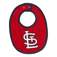 Newborn  St Louis Cardinals Tied Up Bodysuit Bib Bootie Set