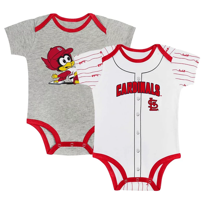 Newborn  St Louis Cardinals Two-Pack Play Ball Bodysuit Set