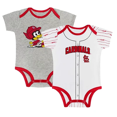 Newborn  St Louis Cardinals Two-Pack Play Ball Bodysuit Set