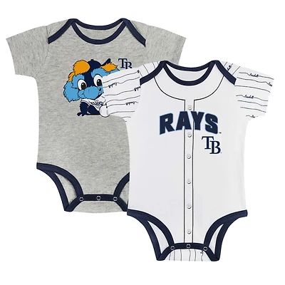 Newborn  Tampa Bay Rays Two-Pack Play Ball Bodysuit Set