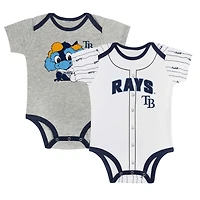 Newborn  Tampa Bay Rays Two-Pack Play Ball Bodysuit Set