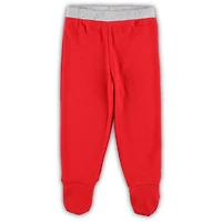 Newborn  White St Louis Cardinals Dream Team Bodysuit Hat  Footed Pants Set