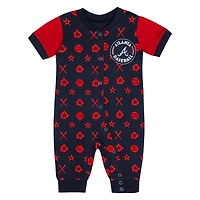 Newborn Atlanta Braves Hard 90 Coveralls