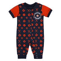 Newborn Houston Astros Hard 90 Coveralls