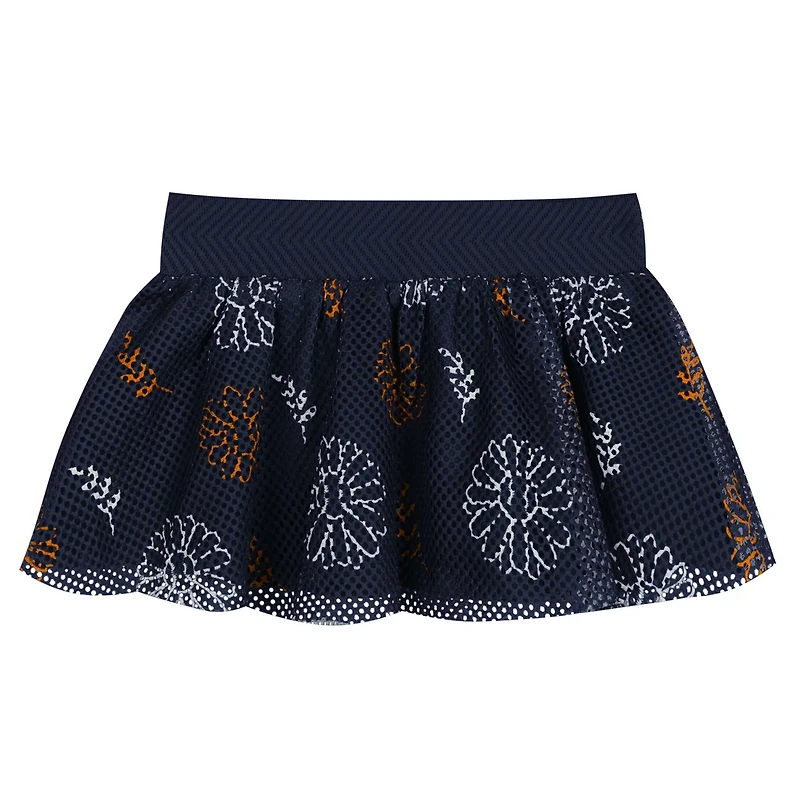 Newborn Navy Houston Astros Sweet Catcher 3-Piece Bodysuit Headband and Skirt Set