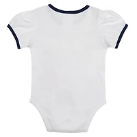 Newborn Navy Houston Astros Sweet Catcher 3-Piece Bodysuit Headband and Skirt Set